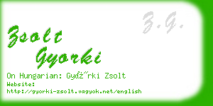 zsolt gyorki business card